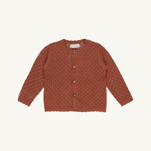 NWT - Rylee + Cru Poppy Crochet Baby Cardigan size 18-24M - Picture 1 of 1